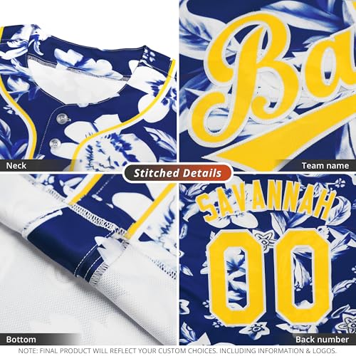 Custom Baseball Jersey Adult Sports Baseball Shirts Stitched Personalized Name Number for Men/Women/Kids miniatura 3