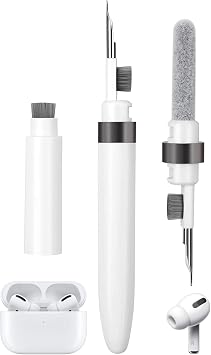 AHERO 4 in 1 Cleaner Kit for AirPods, Cleaning Pen for Earphones, Cleaning Tool for Charging Case and Headphones (Black)