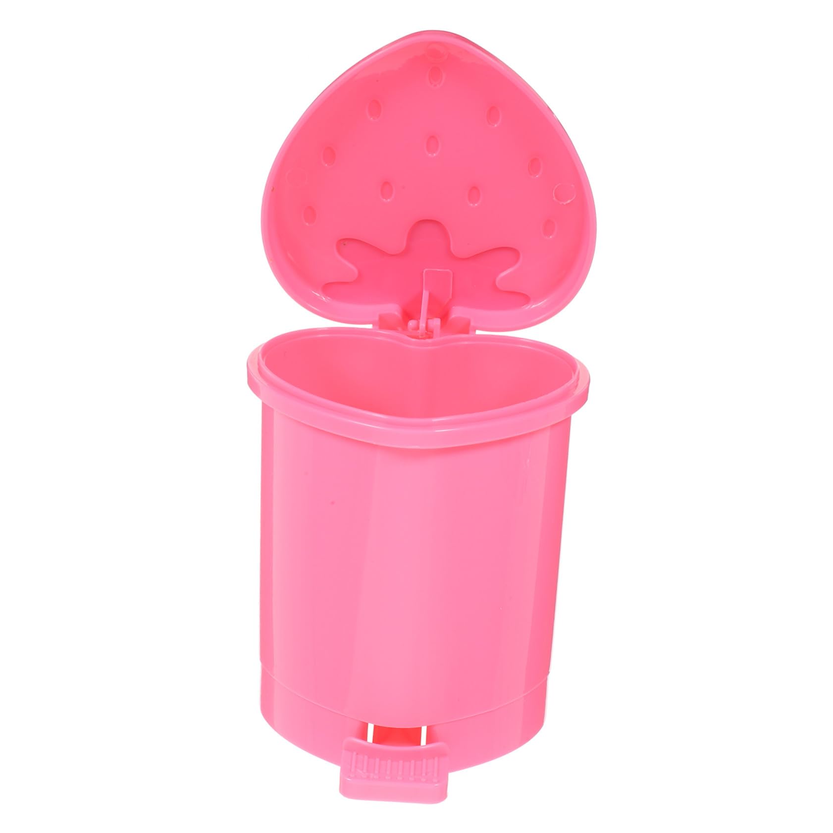 Poubelle de Bureau Anti-Odeur Petite Poubelle Fraise Rose pour Table