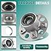 AUTOKAY 2093300325 2 X Front Wheel Bearing Fit for Mercedes-Benz C230 C240 C280 C320 C350 CLK320 CLK350 CLK500 CLK550 SLK280 SLK300 SLK350 C32 C55 CLK55 CLK63 SLK55 AMG 2001-2011 RE# A2093300325