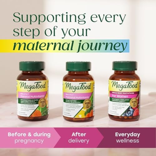 MegaFood Baby & Me 2 Prenatal Vitamins, Doctor Formulated, 60 Tablets - image 9