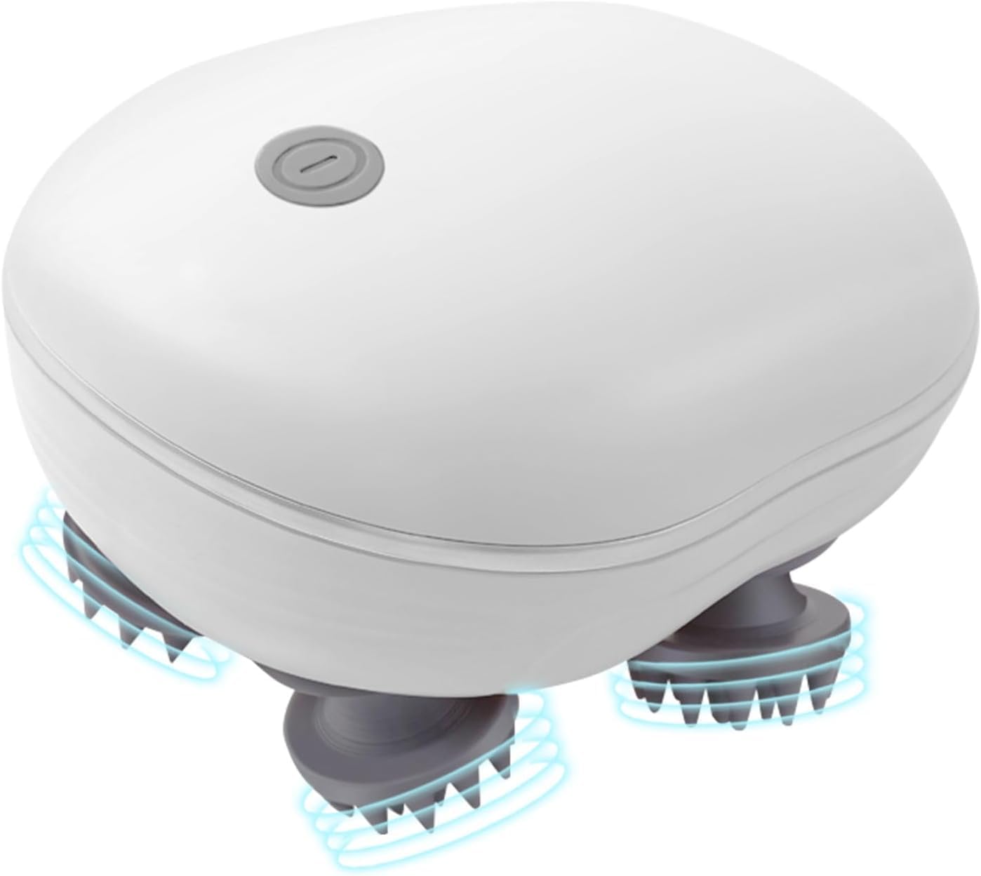 Electric Scalp Massager with IPX7 Waterproof, 3D Rotating Head Massage for Scalp, Neck, Shoulders, Back and Pet, Portable Handheld Massager with Adjustable Intensity