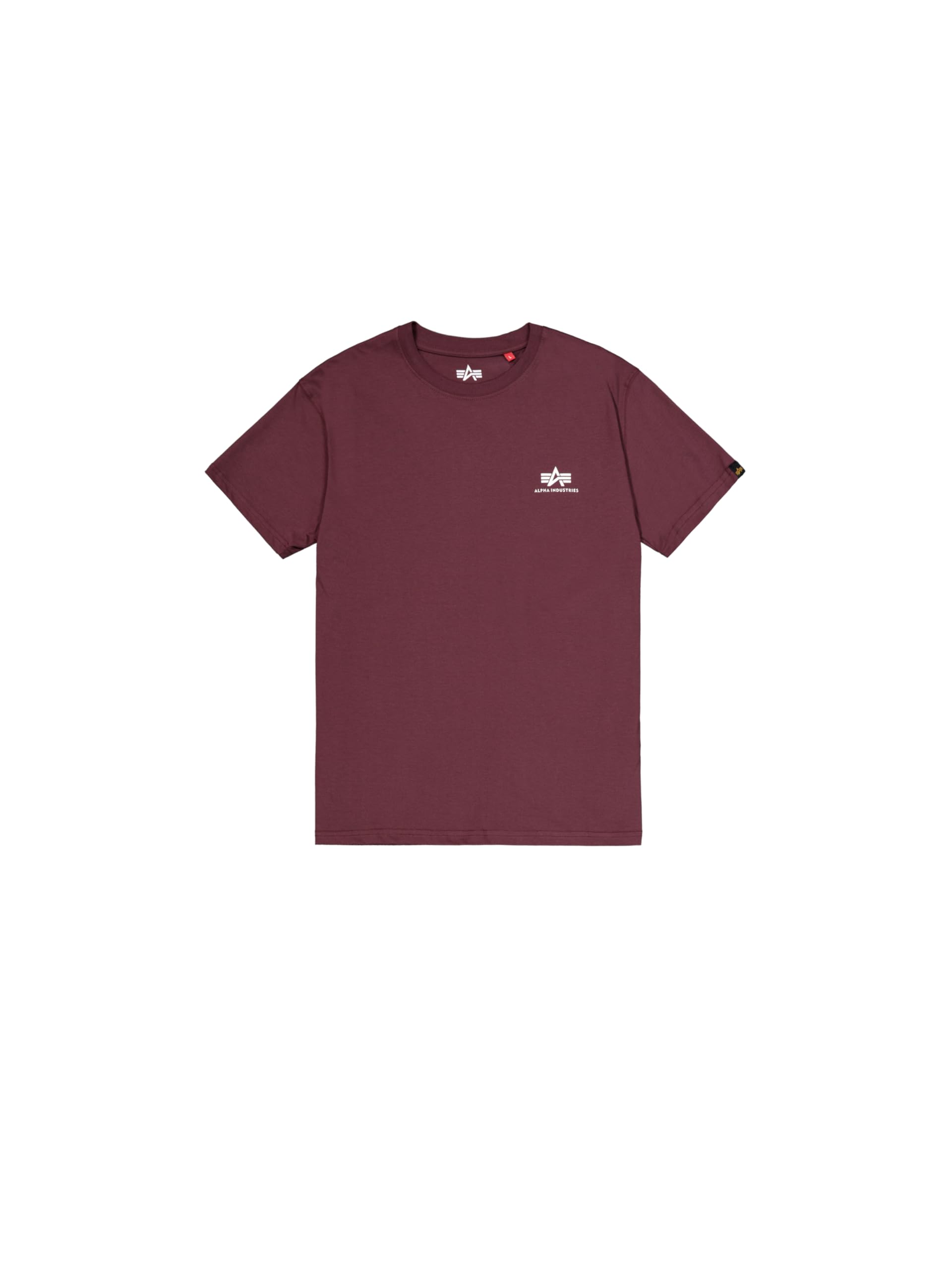 Alpha Industries Basic T Small Logo T-Shirt for Men Deep Maroon