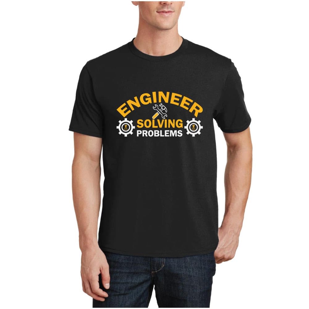 Engineering Tshirt for Men | Engineer's T-Shirt Graphic Tee | Cotton Tee for Men | Casual Wear Tech Shirt | Comfortable Men's Graphic Tee