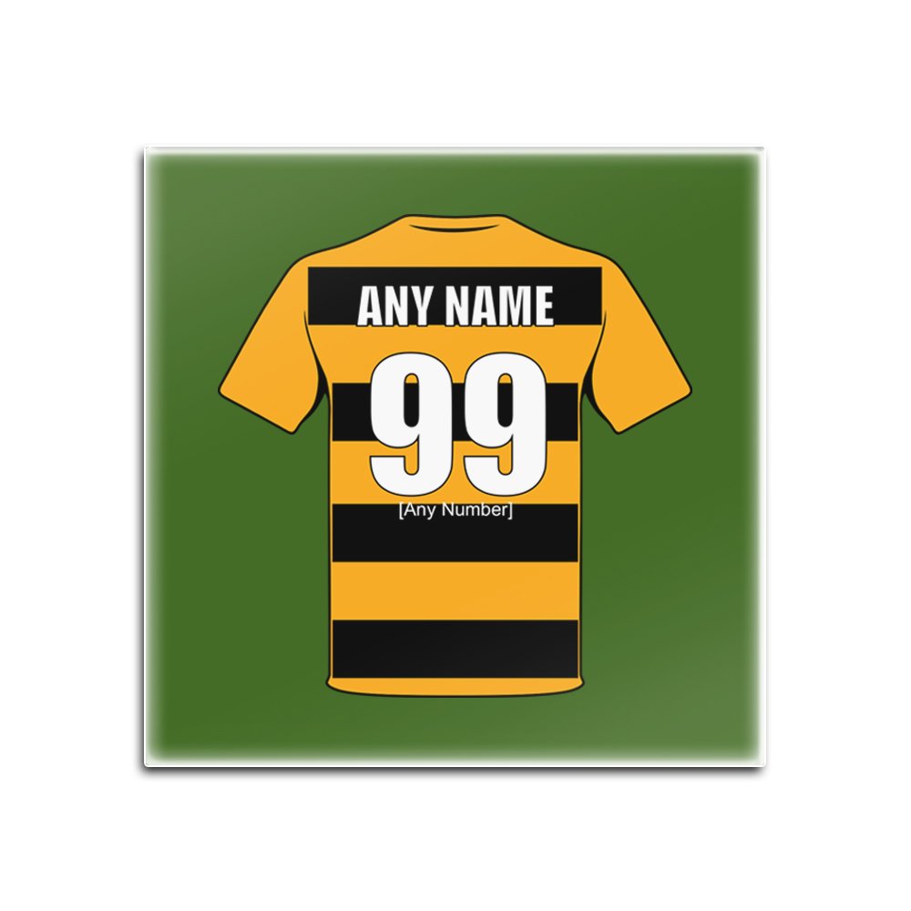 Sous-verres Alloa Athletic en verre pour des apéritifs de football uniques