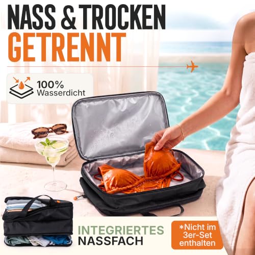 Compression Packing Cubes Set - Packwürfel Koffer Organizer Set Kompression – Ansicht 4