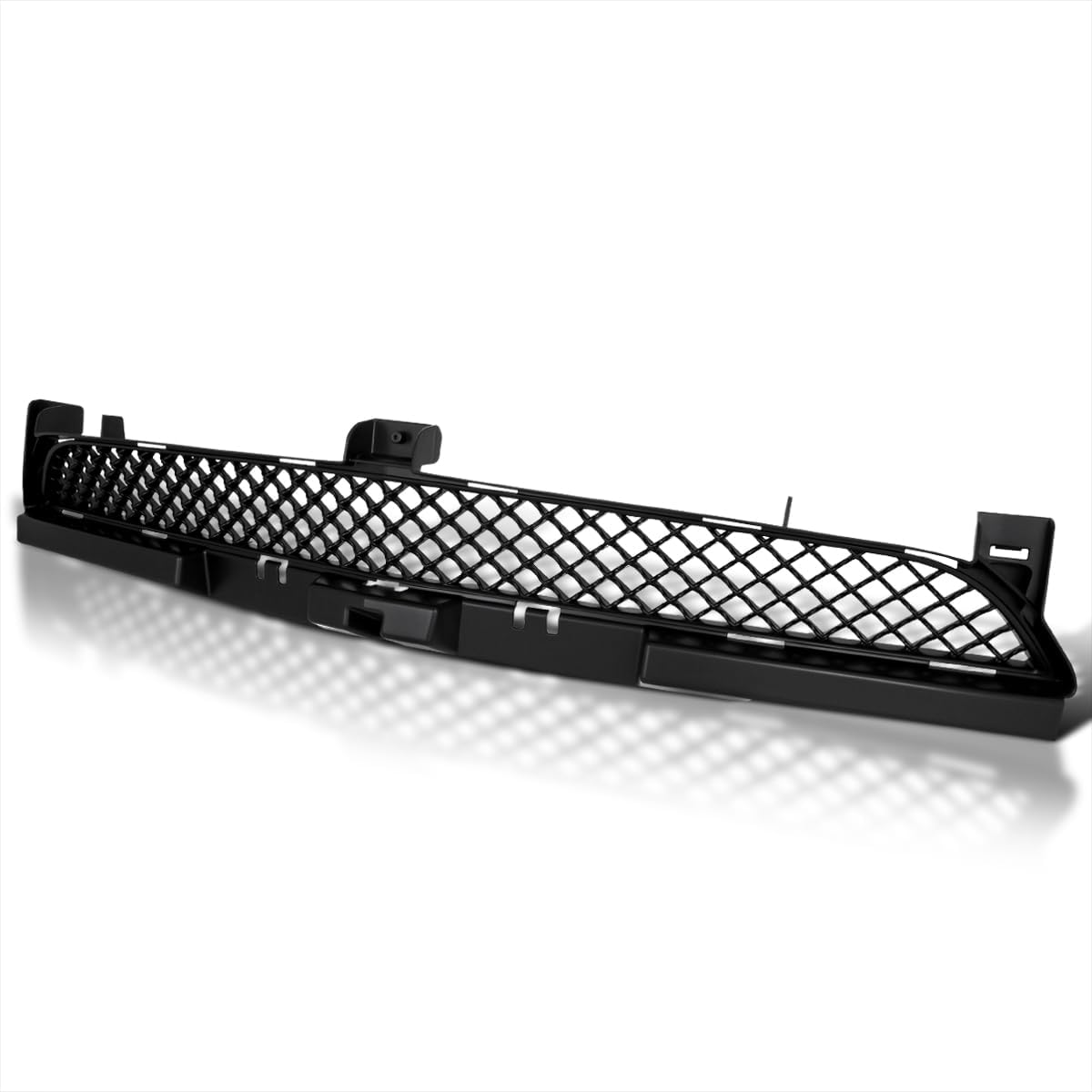 Spec-D Tuning Mesh Style Lower Grill Hood Grille Matte Black Compatible with Dodge Charger 2011-2014