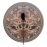 Schamanische Trommel – Handgefertigte Trommel Aus Hirschleder, Traditionelles Ritualinstrument | Handgefertigte Schamanische Handtrommeln, Spirituelles Musiktotem, Veganes Instrument Mit Mallet, Heili