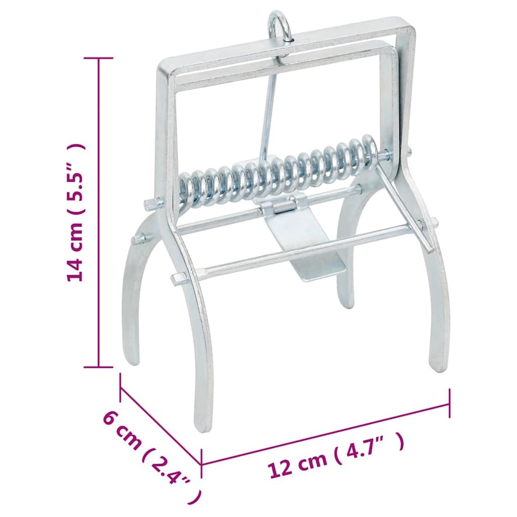 Mangloder Piège à Taupes en Acier galvanisé argenté 10 pièces, Solution Efficace, Durable, sans Poison pour Jardin et pelouse, Installation Facile, réutilisable, idéal pour extérieur et terrasse