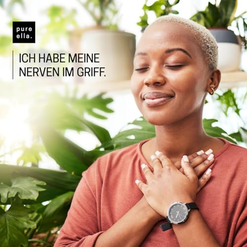Pure Ella NERVENKRAFT – Hochdosiert, 180 Vegane Kapseln - Baldrian Passionsblume Johanniskraut Kapseln - Vitamin B1 und Niacin für Nerven & Psyche - Laborgeprüft in Deutschland
