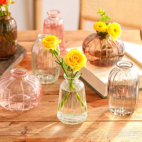 Vase décoratif design transparent pour centre de table mariage champêtre chic - 6