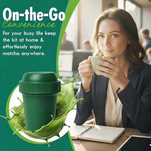 Shaker à matcha sans grumeaux solution mélange rapide thé et kale 50 ml