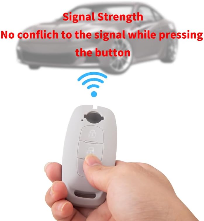 Miniatura 4 de BE - Funda de silicona para llavero, accesorios Teana, compatible con Altima Pathfinder Rogue 2023 2022, llavero de automóvil, funda de 3 botones,