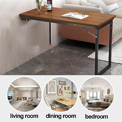Bureau pour ordinateur portable et table pliante murale à structure flottante - 7