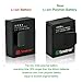 Smatree Battery Compatible for GoPro Hero3+ / Hero 3 Camera, Long Battery Life, 1290mAh Rechargeable, Dual Charger