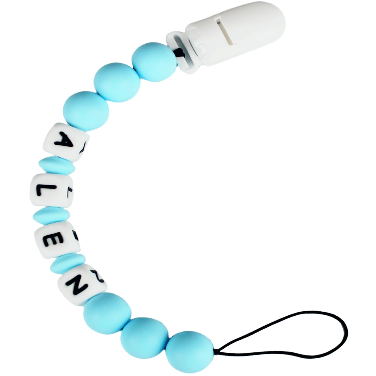 Personalized Stroller Clip with Name - Blue