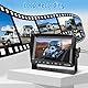 VASTEND Rückfahrkamera Kabellos, 7 Zoll Monitor Drahtlose Rückfahrkamer, 1080P Rückfahrkamera Funk mit IP69 Wasserdichter, Stabiles Signal, für Wohnwagen, LKW, Auto, Wohnmobil(2 Kamera)