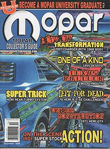 Mopar Collector's Guide Magazine, December 2009 (Issue No 261) 1965 Super Stock Plymouth Belvidere Hemi Racer Texas Rattler Mopar Collector's Guide Magazine, December 2009 (Issue No 261) 1965 Super Stock Plymouth Belvidere Hemi Racer "Texas Rattler"