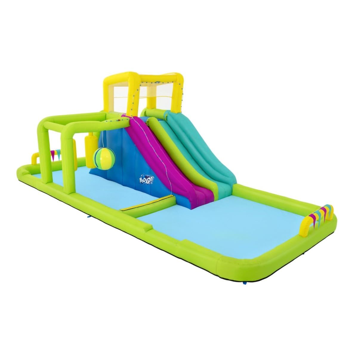 H2Ogo! 23'4" X 10'2" X 8'8"/7.1M X 3.1M X 2.65M Splash Course Mega Water Park
