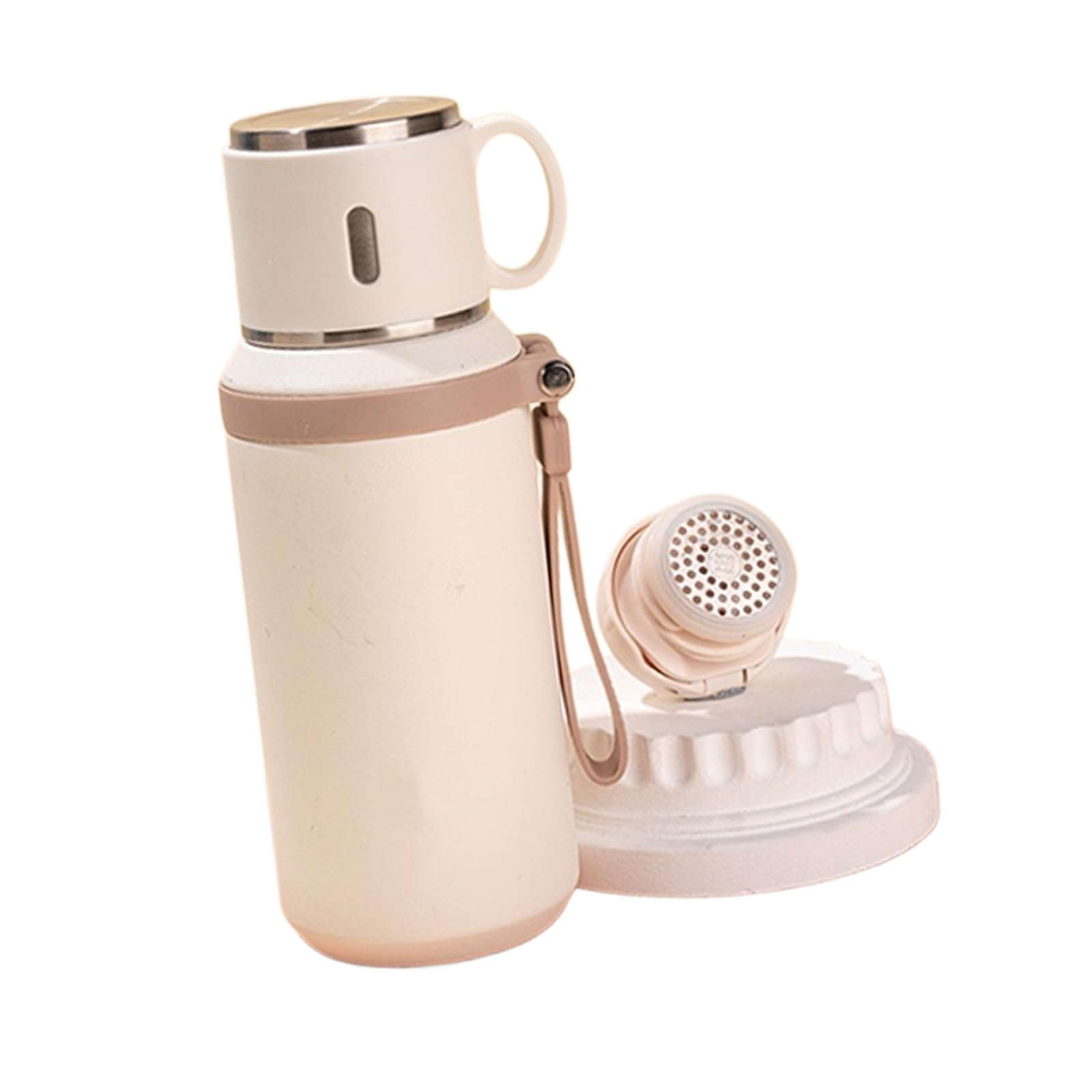 LUCKGONI Innovative Tea Infuser Tumblers With Removable Lid And Vacuum Insulation For Hot Cold Beverages in Travel