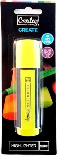 CROXLEY Create Yellow Highlighter Each Carded