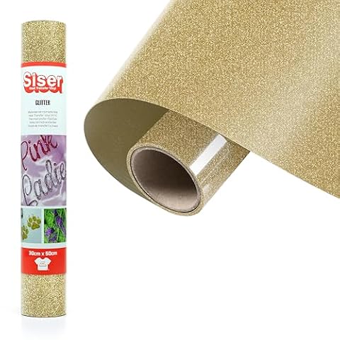 Siser® Winyl termotransferowy, Glitter Old Gold, 50 x 30 cm