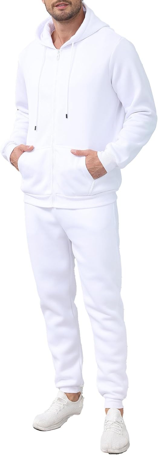 Men’s Tracksuits 2 Piece sweatsuits Full Zip Hoodie Sweat suits Athletic Jogging long sleeve outfits for men