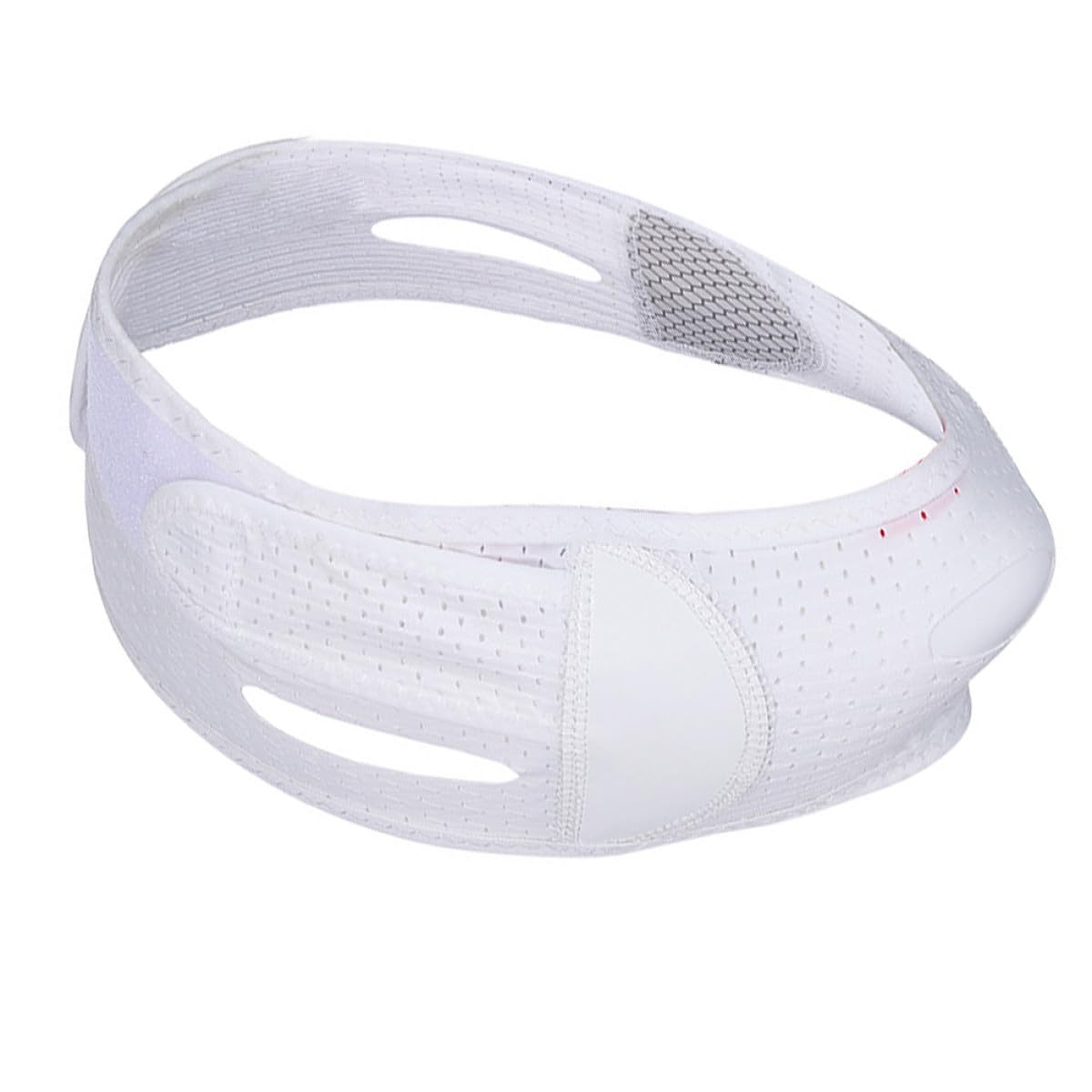 Breathable White Far-infrared Contour Face Lifting Strap Firming Chin Lift Belt for Women Facial Slimming and Skin Care