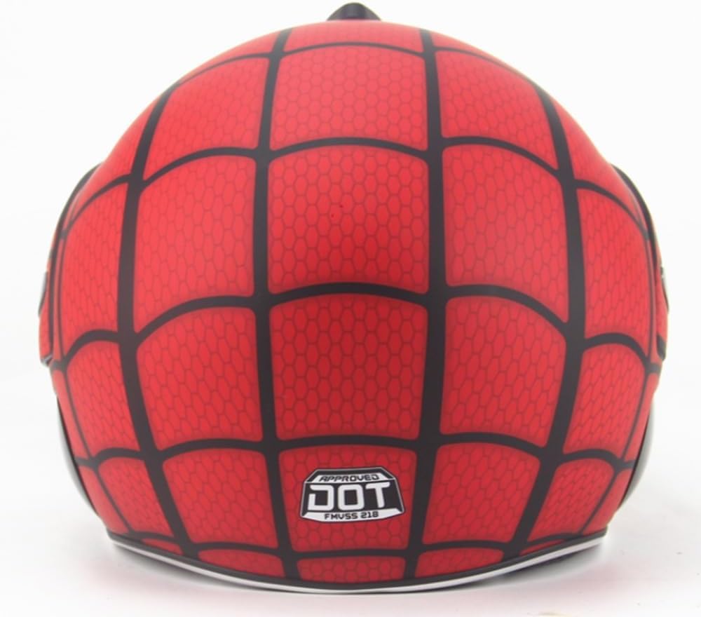 Casco moto mezzo bambino per ragazzi con visiera parasole, casco per ciclomotore vintage a faccia aperta per ragazzo e ragazza, omologato ECE, casco jet per ciclomotore leggero estivo