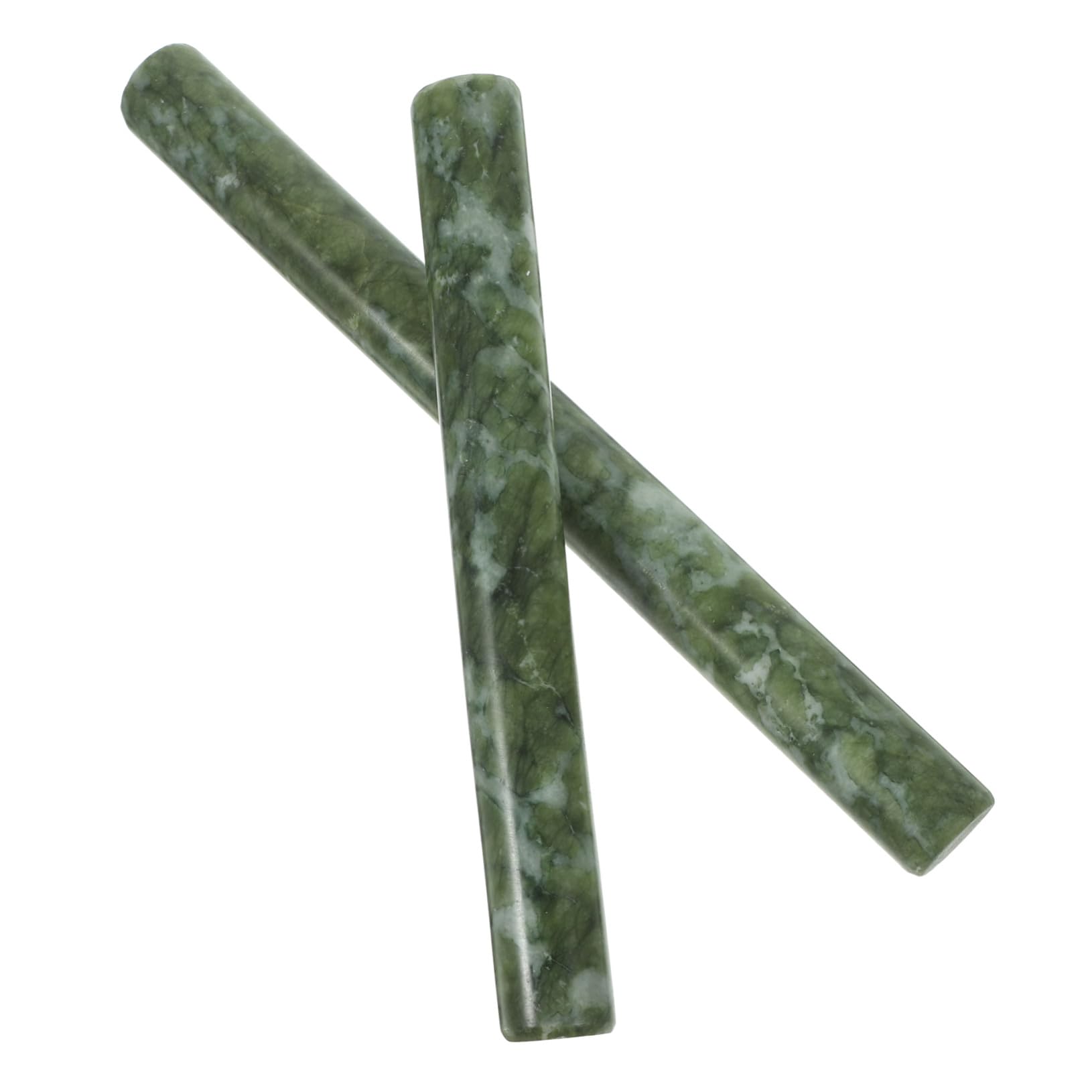 Rodillo de Jade Auténtico para Masa y Pasta, Material Resistente Superficie Antiaherente, 2 Piezas Ideales para Amasar y Preparar Dumplings en Cocina Doméstica