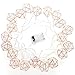 Produktbild JYCRA Geometrische Metall-Lichterkette, minimalistisch, dekorative Lichterkette für Wohnzimmer, Party, Hochzeit, Garten (batteriebetrieben), rosegold 3M/9.8FT rose gold