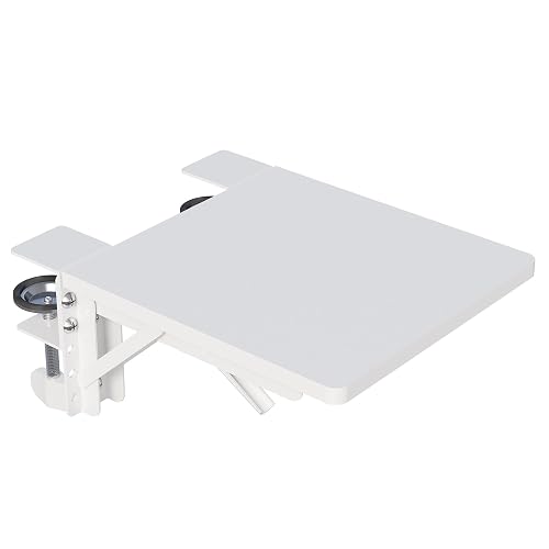 BONTEC Ergonomic Desk Extender Tray, 9.5"x9.1" Table Mount Arm Wrist