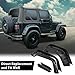Fender Flares Fit Jeep Wrangler Unlimited LJ 2004-2006 & Wrangler TJ 1997-2006, Not Fit Sport Models, Wheel Trim Cover Accessories Smooth Riveted Style QP94TZZAC
