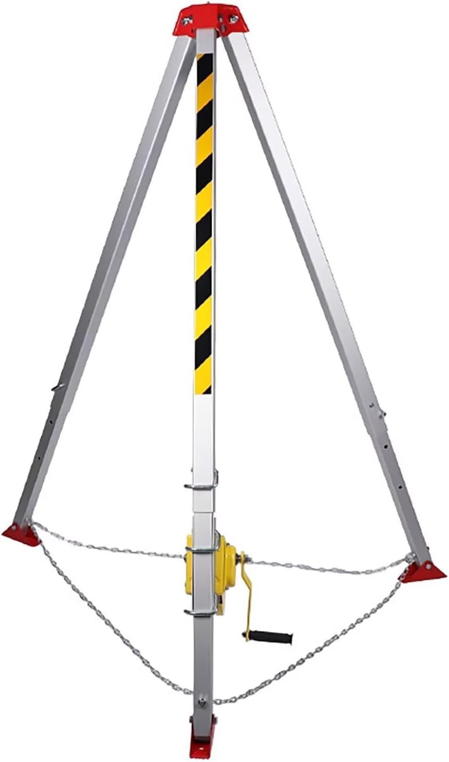 Foldable Enclosed Space Rescue Tripod systematicatic, Emergency Fire Rescue Rope Kit with Telescopic Legs for Construction Site Tunnel Shaft Sewage Treatment (One Color 1200LBS)