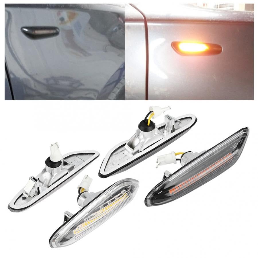Intermitentes LED dinámicos para BMW E90 E60 E46 y luces laterales de flujo continuo 3