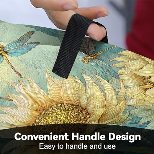 Image of Universal Coffee Maker Cover, Durable Polyester Lightweight Long-Lasting Dustproof Cotton Blend Appliance Protector for Kitchen Countertops (Light Yellow and Green)