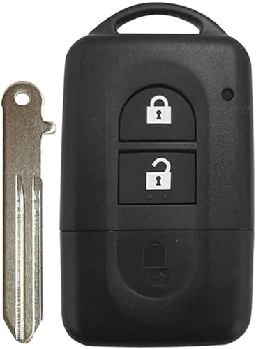 Miniatura 4 de Fundas para llavero de coche para Nissan Micra X-Trail Qashqai Juke Pathfinder, 2 botones remotos