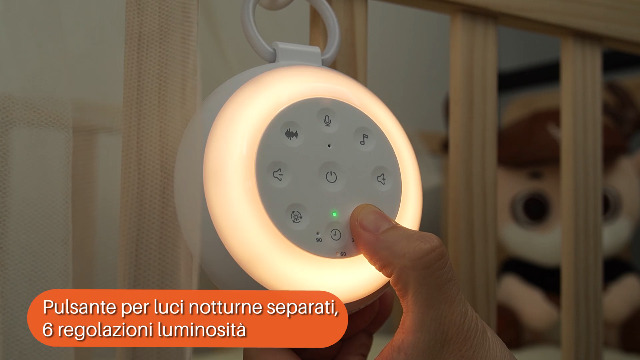 Macchina Rumore Bianco FUNYKICH Portatile Con 24 Suoni, Luci Notturne E Registrazione - Per Neonati E Adulti - Foto 8