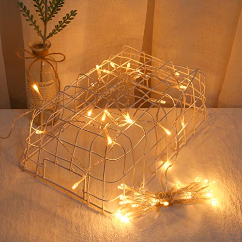 Cordão de luzes LED Uonlytech, luzes de corda de Natal, luzes LED para festivais de casamento (1 peç