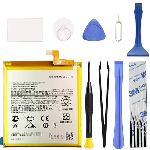 Image of GREEN FUSION Compatible with Moto Edge 20 Pro (Edge S Pro) XT2153 New Battery Replacement MT45, with Repair Toolkit