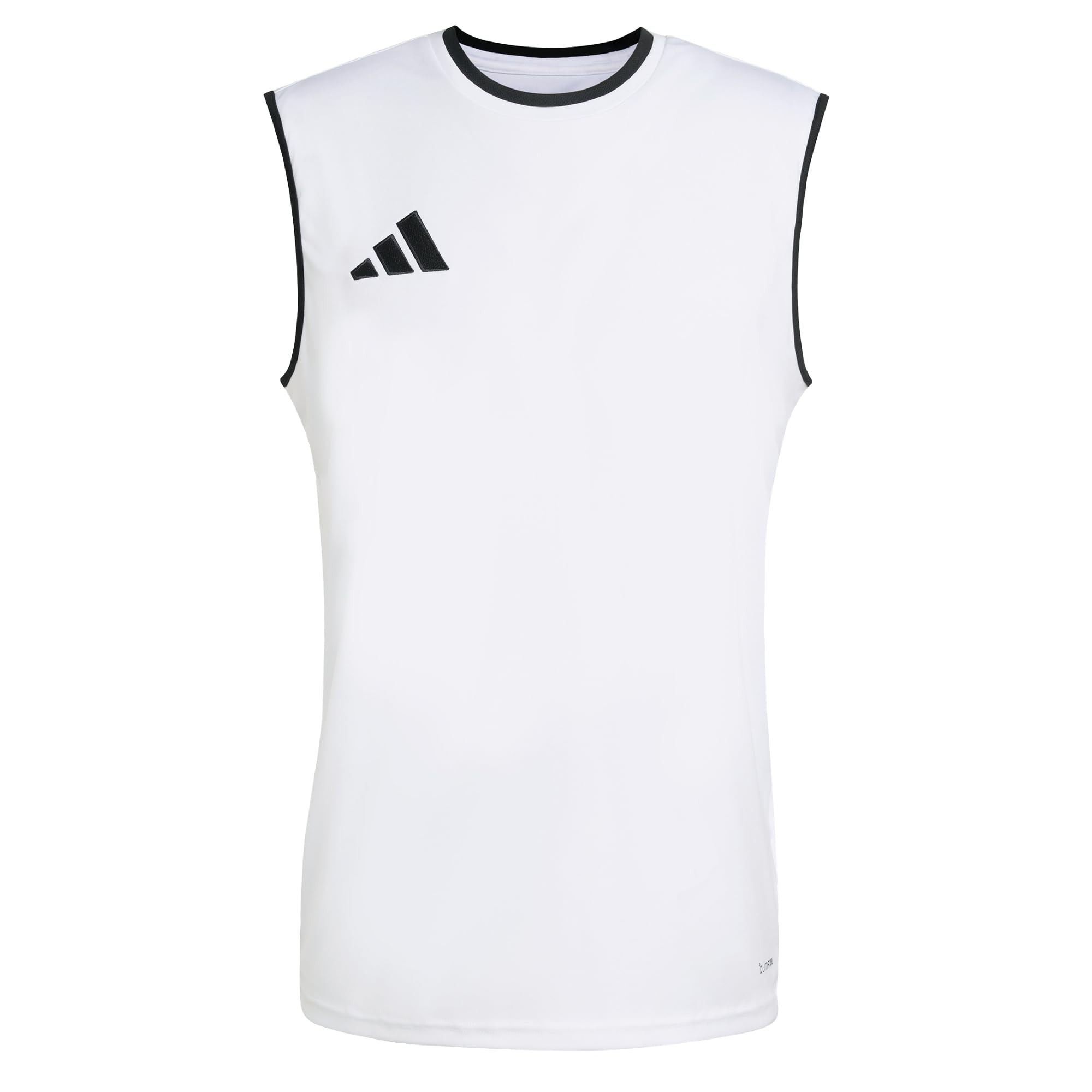 adidas Men's Entrada26 Sleeveless Jersey Shirt, White/Black, L Tall