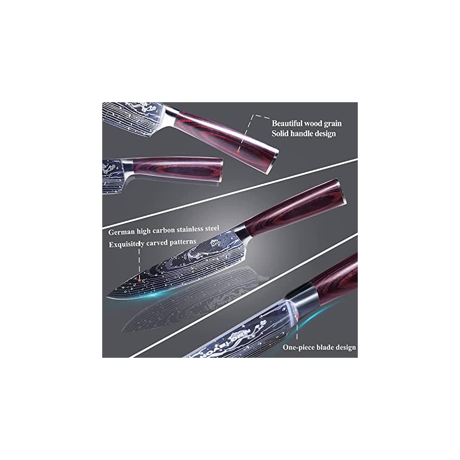 Kitchen-Knives-Set-with-Block-HOABLORN-Luxury-19pcs-Magnetic-Block-Knife-Sets-Acacia-Knife-Holder-with-Strong-Magnet-HeartDamascus-Kitchen-Knives-German-Stainless-Steel-The-One-for-Your-Chefs Kitchen Knives Set with Block HOABLORN Luxury 19pcs Magnetic Block Knife Sets :Acacia Knife Holder with Strong Magnet Heart,Damascus Kitchen Knives German Stainless Steel The One for Your Chefs