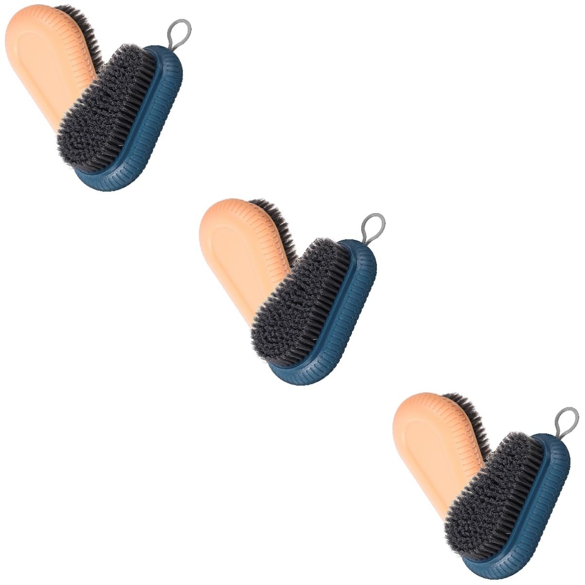 FRCOLOR 6piezas Cepillos De Limpieza De Ropa y Calzado Cepillos Multifuncionales Para Cocina y Baño Suaves y Eficaces Para Manchas y Zapatos Almacenamiento Práctico Anillo Colgante