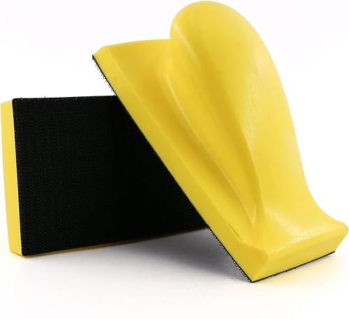 Miniatura 4 de Bloque de mano - Bloque de lijado a mano con gancho y bucle para hojas y rollos de lijado con respaldo adhesivo (1)