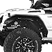 Hooke Road JK Tubular Tube Fender Flares Front & Rear Kit for 2007-2018 Jeep Wrangler JK 2/4 Doors Textured Black Solid Wheel Fenders
