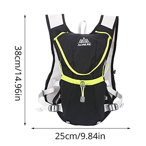 8L outdoor sport running fietsen wandelen rugzak hydratatie water fles vest (zwart). - Image 8