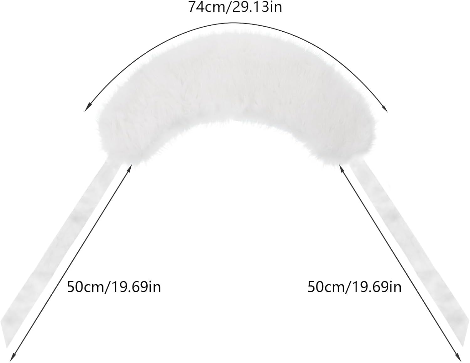 Girls Faux Fur Wrap Shawl Warm Shoulder Shawl Cape Bridesmaid Tippet Stole Wedding Party Dress Costume Shrug Capelet - Image 7