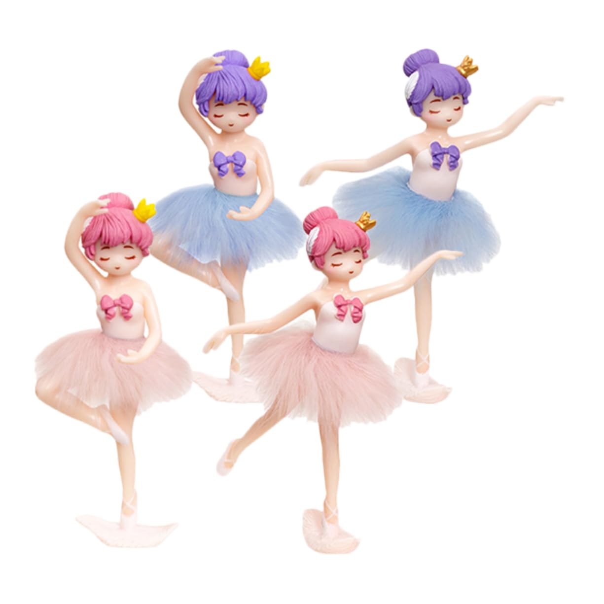 ibasenice 20pièces Décorations De Gâteau Anniversaire Adorables Figurines De Ballerine pour Fête Accessoires De Gâteau Décorations De Ballerine pour Fête Anniversaire Et Événements