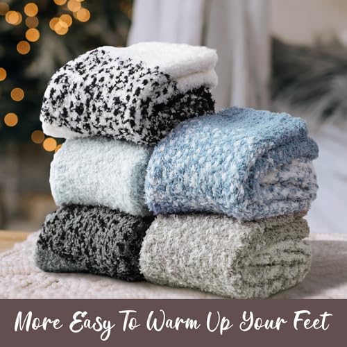 Fuzzy Socks for Women Fluffy Sock Women Winter Warm Cozy Slipper Socks - image 3