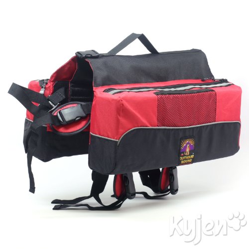 Outward Hound Kyjen Quick Release Dog BackPack, X-Large, Red